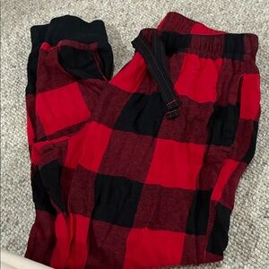 Old navy Red and Black Plaid Pajama Pants xs